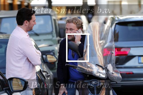 Amsterdam 16 oktober 2018
Wesly Bronkhorst en Tino Martin op de pc hooftstraat. Wesly is op zijn scooter.