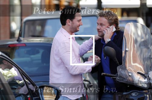Amsterdam 16 oktober 2018
Wesly Bronkhorst en Tino Martin op de pc hooftstraat. Wesly is op zijn scooter.