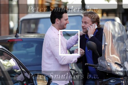 Amsterdam 16 oktober 2018
Wesly Bronkhorst en Tino Martin op de pc hooftstraat. Wesly is op zijn scooter.