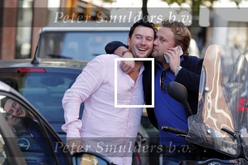 Amsterdam 16 oktober 2018
Wesly Bronkhorst en Tino Martin op de pc hooftstraat. Wesly is op zijn scooter.