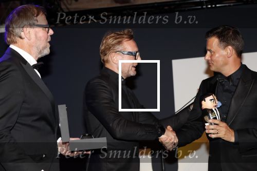 Amsterdam 8 oktober 2018
JFK Gala in de harbour Club. Wilfred Genee ontvangt uit handen van Prins Bernhard de prijs voor man van het jaar. Marieke Elsinga presenteert het gala.