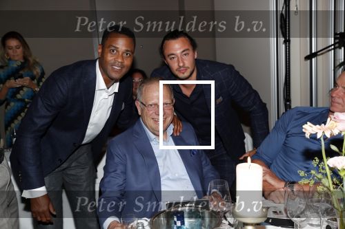 Amsterdam 4 oktober 2018
Gala ten bate van het Kluivert Dog rescue center op Curacao (patrick en Rosanna Kluivert) in het Pescana Hotel. Patrick met Wim Zegwaard en Joseph Klibansky