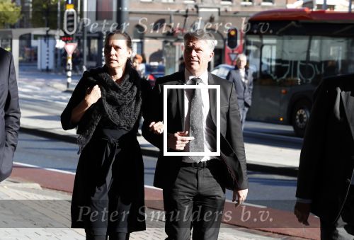 Amsterdam 27 oktober 2018
Herdenkingsdienst voor Wim Kok in het Concertgebouw van Amsterdam. Wouter Bos en partner Barbara Bos