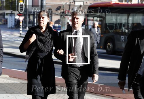 Amsterdam 27 oktober 2018
Herdenkingsdienst voor Wim Kok in het Concertgebouw van Amsterdam. Wouter Bos en partner Barbara Bos