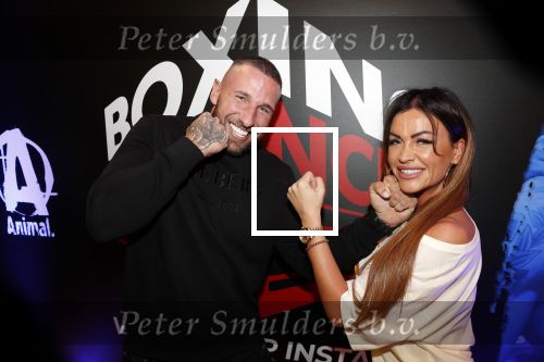 Almere 26 september 2019
Presentatie influencer boxing avond in sportcentrum Almere. Alex Maas met zijn vriendin