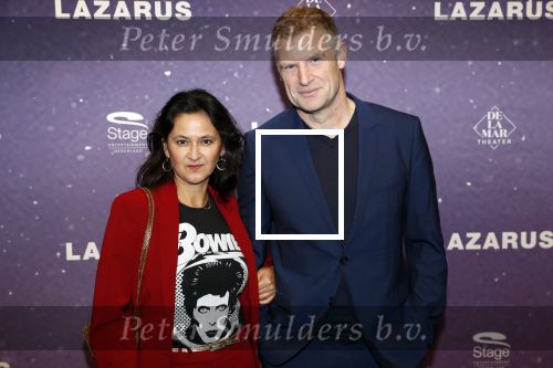 Amsterdam 13 oktober 2019
Premiere Lazarus in het deLamar theater. Bart oomen met partner