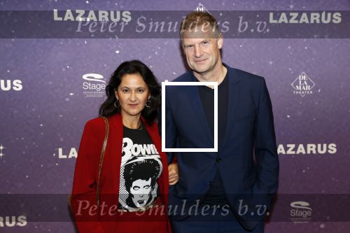 Amsterdam 13 oktober 2019
Premiere Lazarus in het deLamar theater. Bart oomen met partner