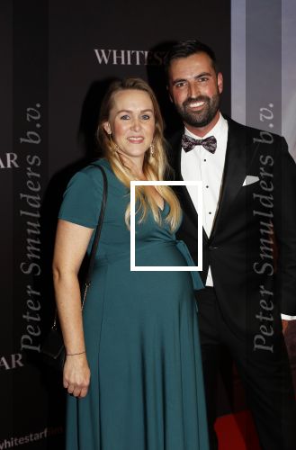 Amsterdam 8 oktober 2019
Premiere Whitestar met Britt Dekker. Bjorn Remmerswaal en partner
zwanger