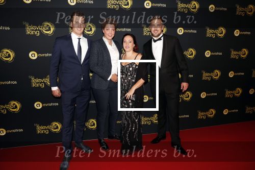 Amsterdam 9 oktober 2019
Uitreiking televizierring 2019 in AFAS Live. Boerin Steffi en Roel en Boerin Michelle met vriend