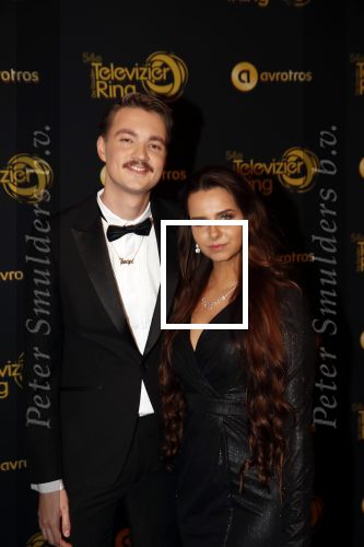 Amsterdam 9 oktober 2019
Uitreiking televizierring 2019 in AFAS Live. Bram Krikke en partner