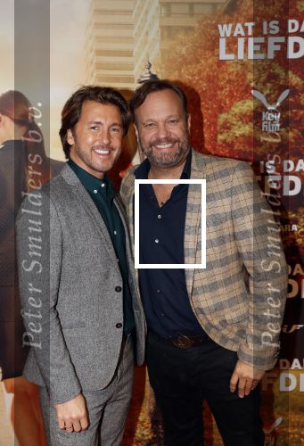 Amsterdam 14 oktober 2019
Premiere Wat is dan liefde in Tuschinski. Carlo Boszhard met vriend Herals