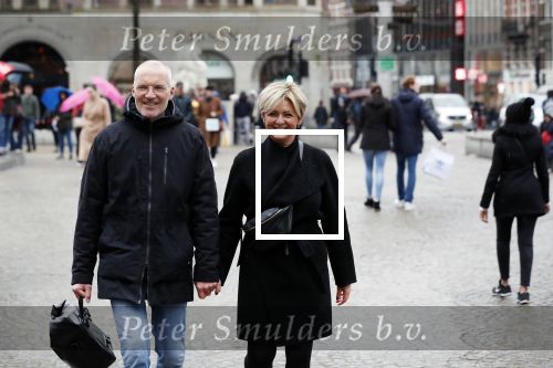 Amsterdam 3 november 2019
Caroline Tensen met haar man Ernst Jan Smids