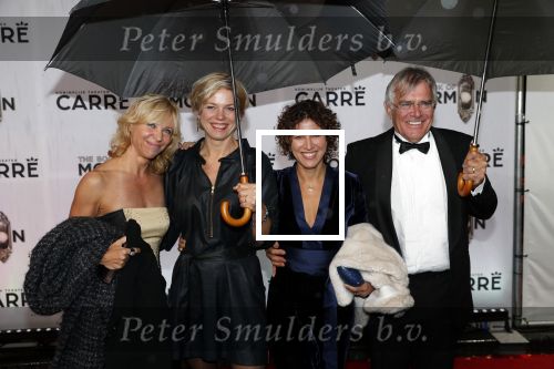 Amsterdam 3 oktober 2019
Premiere Book of Mormon in Carre. Claudia de Brey met partner en Evelien de Bruijn met partner