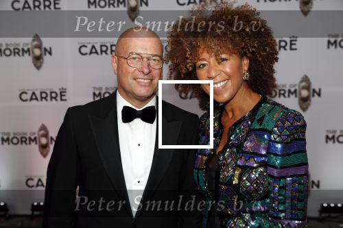 Amsterdam 3 oktober 2019
Premiere Book of Mormon in Carre. Diana Matroos met man