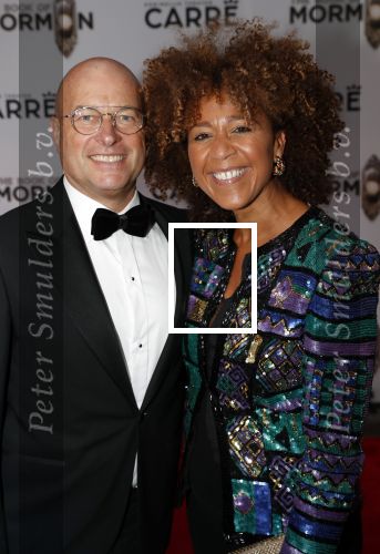 Amsterdam 3 oktober 2019
Premiere Book of Mormon in Carre. Diana Matroos met man
