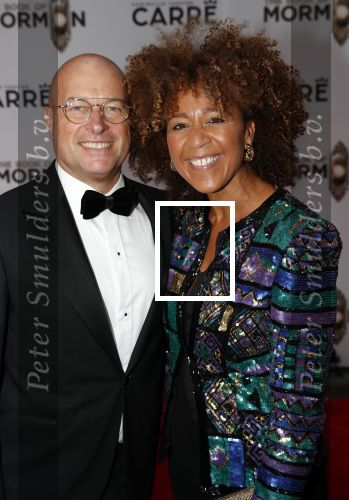 Amsterdam 3 oktober 2019
Premiere Book of Mormon in Carre. Diana Matroos met man