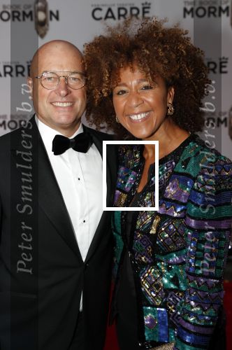 Amsterdam 3 oktober 2019
Premiere Book of Mormon in Carre. Diana Matroos met man
