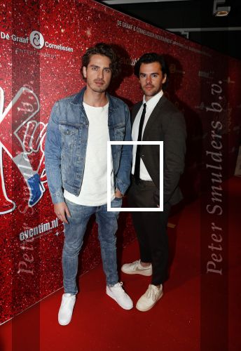 Amsterdam 11 november 2019
Premiere Kinky boots in theater de Meervaart. Dorian Bindels met collega Roel Dirven