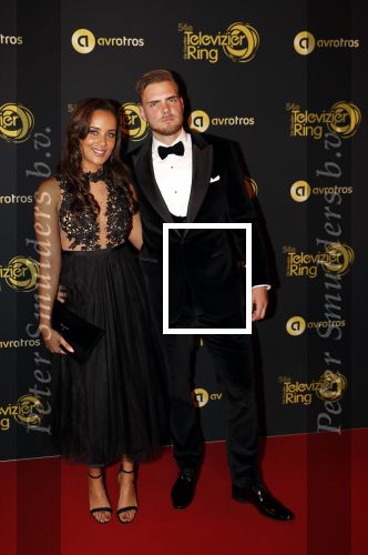 Amsterdam 9 oktober 2019
Uitreiking televizierring 2019 in AFAS Live. Dyantha Brooks met haar man