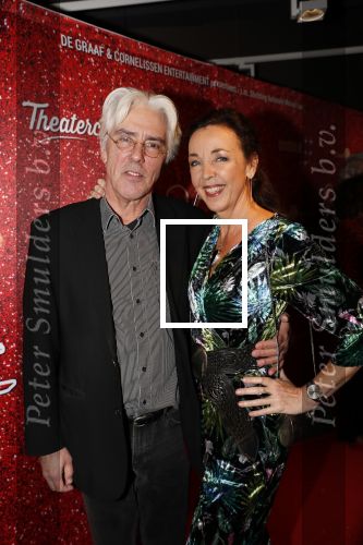 Amsterdam 11 november 2019
Premiere Kinky boots in theater de Meervaart. Erik Brey met zijn vrouw Frederique Sluyterman v Loo