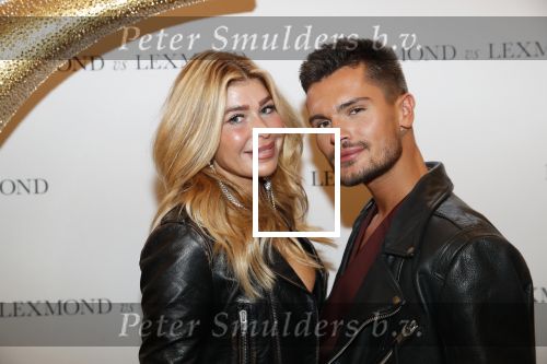 Amsterdam 10 oktober 2019
Presentatie kalendar van Lieke en Jetteke v Lexmond. Estelle Cruijff met Koen Kardashian