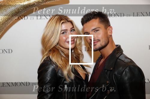 Amsterdam 10 oktober 2019
Presentatie kalendar van Lieke en Jetteke v Lexmond. Estelle Cruijff met Koen Kardashian