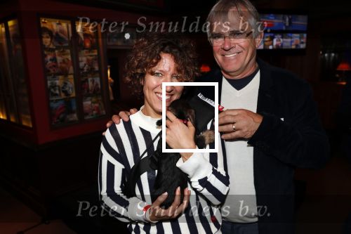 Utrecht 22 oktober 2019
Presentatie 24trains.com van Erik de Zwart in het Spoorwegmuseum. Evelien de Bruijn  met haar man en haar Puppy hond