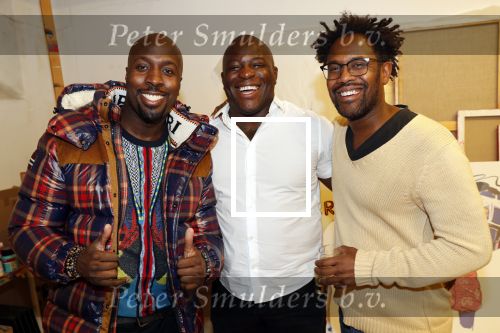 Amsterdam 11 november 2019
Boekpresentatie Fajah Lourens en Selwyn Senatori. Fernando Halman  met Rodney Glunder en ..