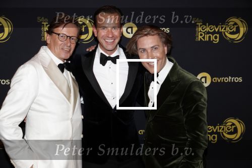 Amsterdam 9 oktober 2019
Uitreiking televizierring 2019 in AFAS Live. Frank en Rogier en Sven Sauve