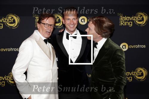 Amsterdam 9 oktober 2019
Uitreiking televizierring 2019 in AFAS Live. Frank en Rogier en Sven Sauve