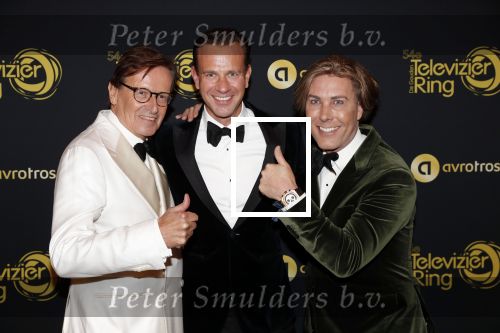 Amsterdam 9 oktober 2019
Uitreiking televizierring 2019 in AFAS Live. Frank en Rogier en Sven Sauve
