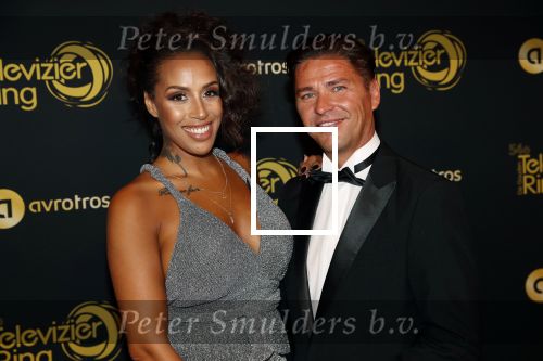 Amsterdam 9 oktober 2019
Uitreiking televizierring 2019 in AFAS Live. Glennis Grace met goede vriend