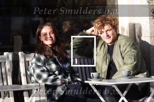 Amsterdam 31 oktober 2019
Holly Brood en Soy Kroon op terras.