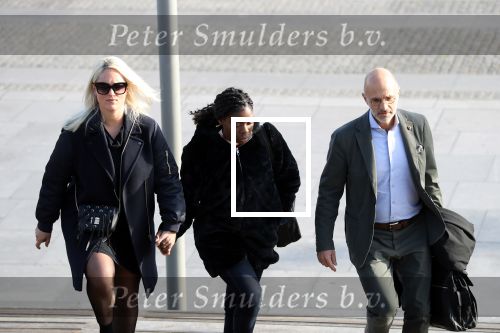Antwerpen, 10 Oktober 2019
Imanuelle Grives met een vriendin en haar advocaat  John Maes
