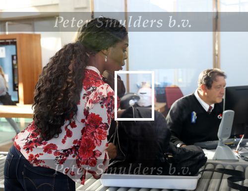 Antwerpen, 10 Oktober 2019
Imanuelle Grives met een vriendin en haar advocaat  John Maes
