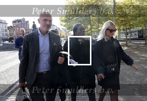 Antwerpen, 10 Oktober 2019
Imanuelle Grives met een vriendin en haar advocaat  John Maes