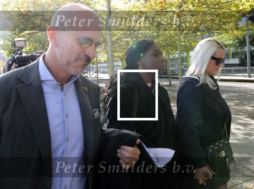 Antwerpen, 10 Oktober 2019
Imanuelle Grives met een vriendin en haar advocaat  John Maes