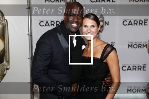 Amsterdam 3 oktober 2019
Premiere Book of Mormon in Carre. iris v d Ende met haar man Vincent
