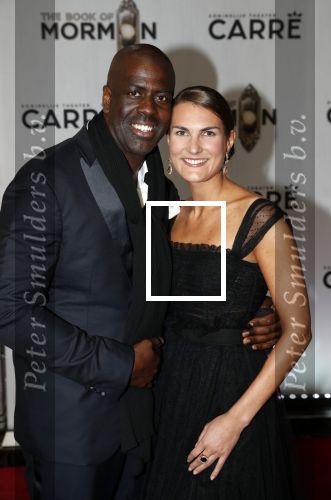 Amsterdam 3 oktober 2019
Premiere Book of Mormon in Carre. iris v d Ende met haar man Vincent