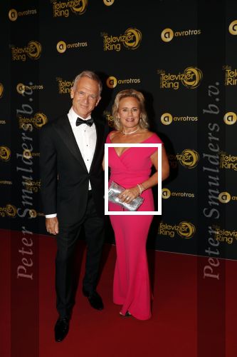 Amsterdam 9 oktober 2019
Uitreiking televizierring 2019 in AFAS Live. Jaap Jongbloed met zijn vriendin