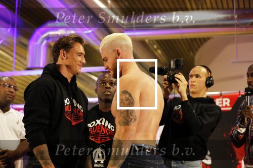 Almere 26 september 2019
Presentatie influencer boxing avond in sportcentrum Almere. Jaimy Dorenbosch