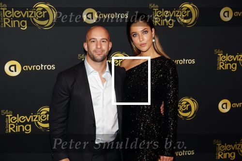 Amsterdam 9 oktober 2019
Uitreiking televizierring 2019 in AFAS Live. Jay Jay Boske met vriendin