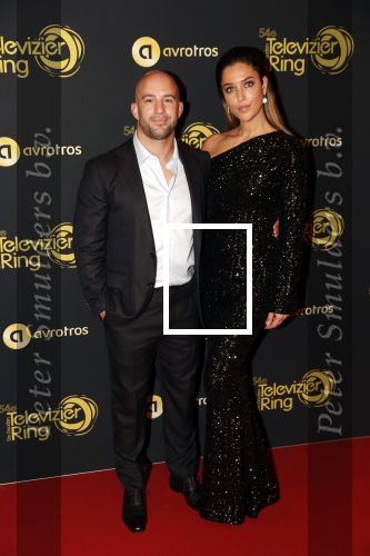 Amsterdam 9 oktober 2019
Uitreiking televizierring 2019 in AFAS Live. Jay Jay Boske met vriendin