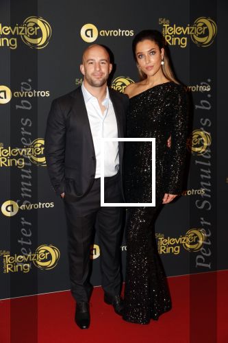 Amsterdam 9 oktober 2019
Uitreiking televizierring 2019 in AFAS Live. Jay Jay Boske met vriendin