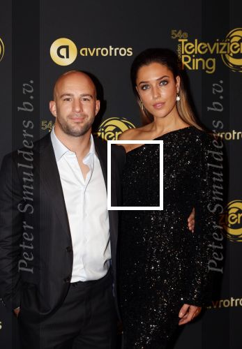 Amsterdam 9 oktober 2019
Uitreiking televizierring 2019 in AFAS Live. Jay Jay Boske met vriendin
