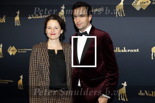 Utrecht 4 oktober 2019
Uitreiking gouden kalveren in schouwburg Utrecht. Jeroen Spitzenberger en partner