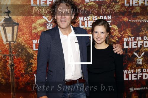 Amsterdam 14 oktober 2019
Premiere Wat is dan liefde in Tuschinski. 
Kees v d Spek met zijn dochter