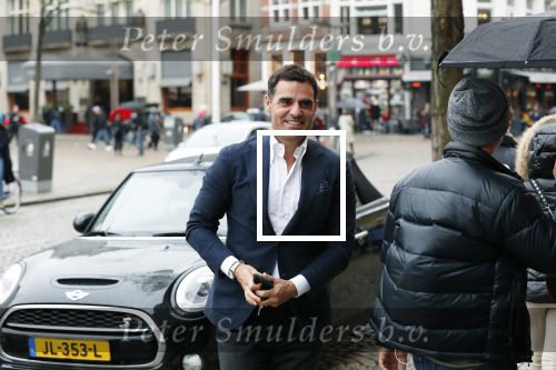 Amsterdam 3 november 2019
Kenneth Perez met zijn mini copper cabrio op de Dam.