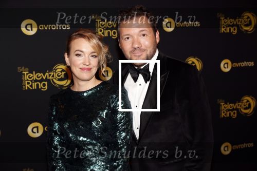 Amsterdam 9 oktober 2019
Uitreiking televizierring 2019 in AFAS Live. 
Klaas v d Eerden en partner Anna