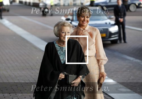 Amsterdam 4 november 2019
Koningin Maxima en prinses Beatrix arriveren bij uitreiking prins Bernhard cultuurprijs in theater aan het IJ.